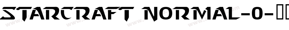 Starcraft Normal_0字体转换